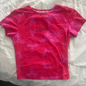 I.AM.GIA Pink Tie-Dye Short Sleeve Tee